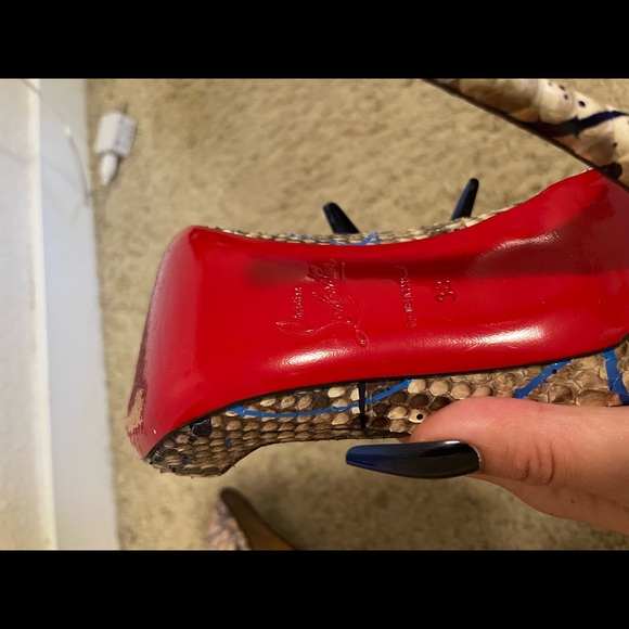 Christian Louboutin So Kate RARE Python Vulcano 120mm pumps heels - Picture 7 of 12